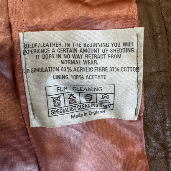 Vintage Hawley International Leather and Fur Coat Size Medium - Picture 7 of 10